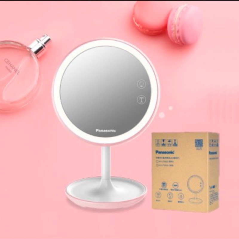 Panasonic 化妝鏡粉色 蝦皮購物