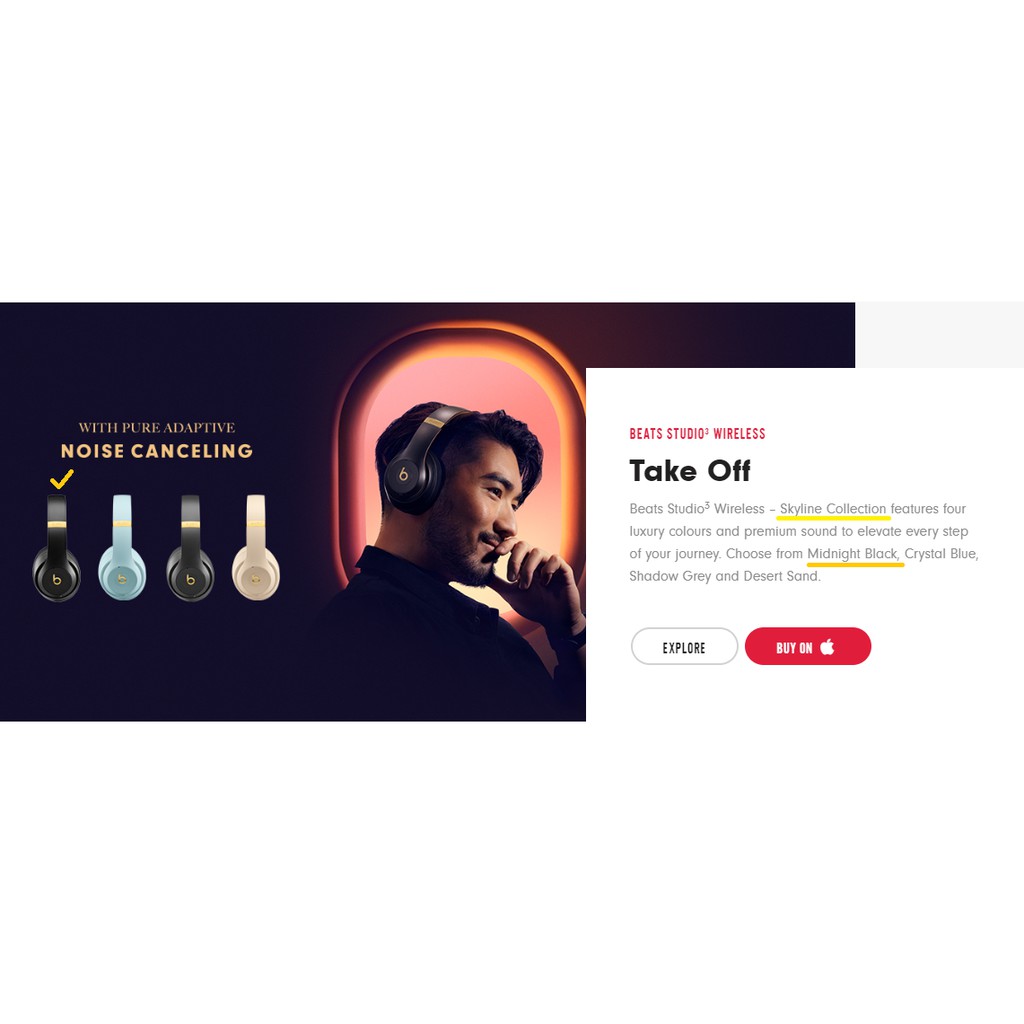 [官網] Beats Studio3 Wireless 頭戴式耳機 - Beats Skyline Collection