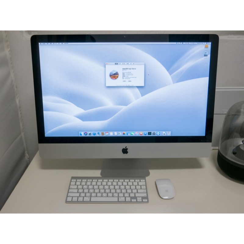 Apple iMac 27吋 i5 2.7G SSD（含鍵盤滑鼠外箱）