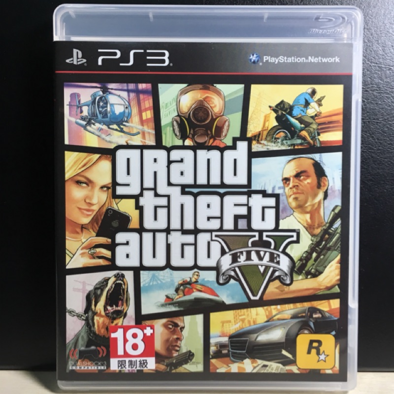 阿杰收藏 Gta5 中文版 Ps3二手 Gtav 俠盜獵車手5 中古ps3 遊戲 蝦皮購物