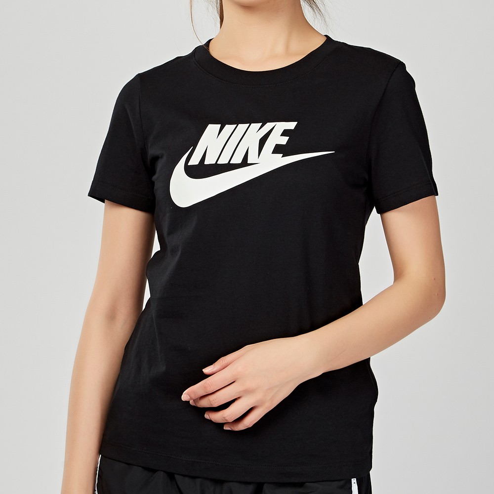 Nike AS W NSW TEE ESSNTL ICON FUTUR 女子 黑色 基本款 短袖 BV6170-010