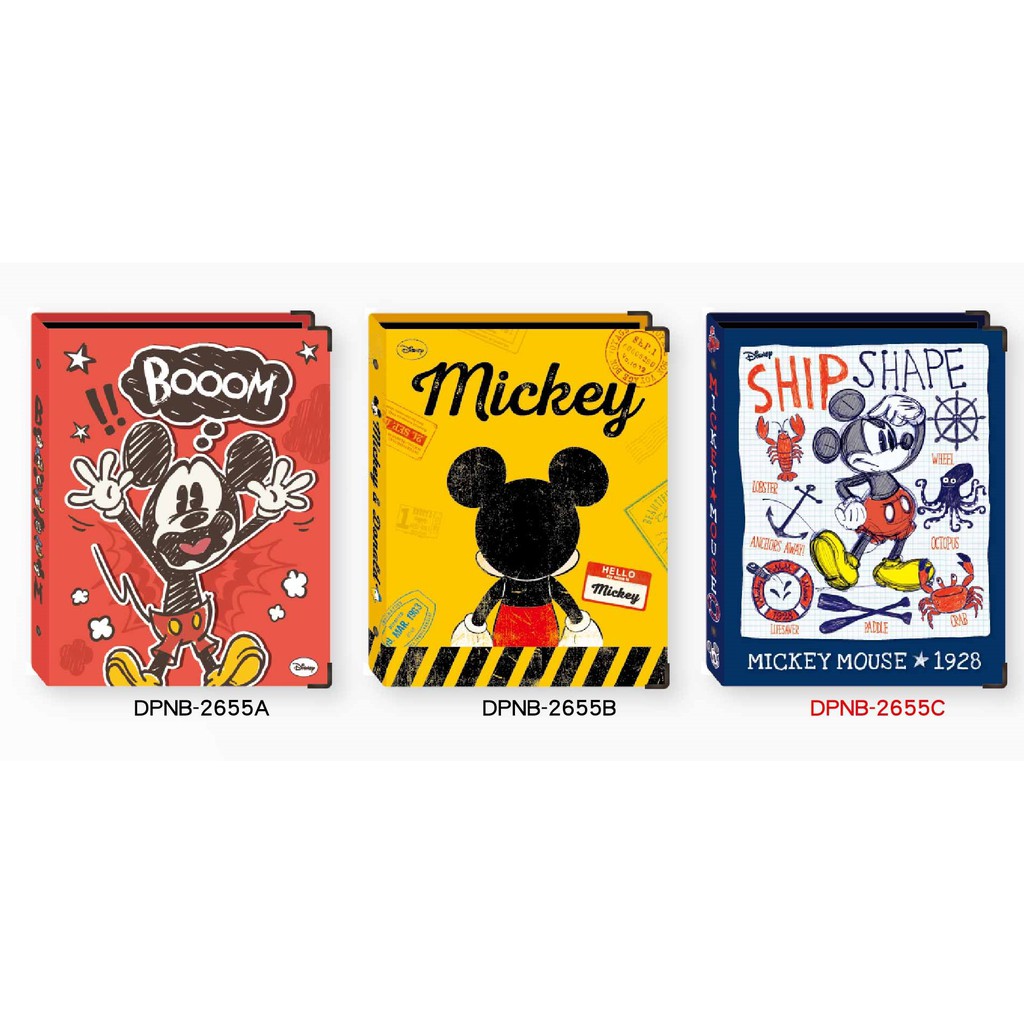 迪士尼 B5/18K 精裝26孔塑鋼夾.檔案夾.活頁筆記夾.多孔文件夾 DPNB-2655