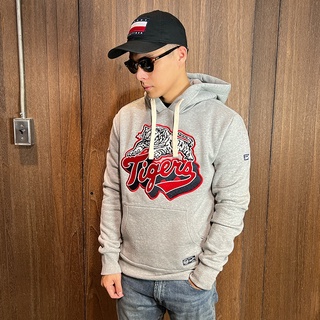 美國百分百【全新真品】Superdry 極度乾燥 帽T 連帽長袖T恤 上衣 復古 男 灰色 BN88