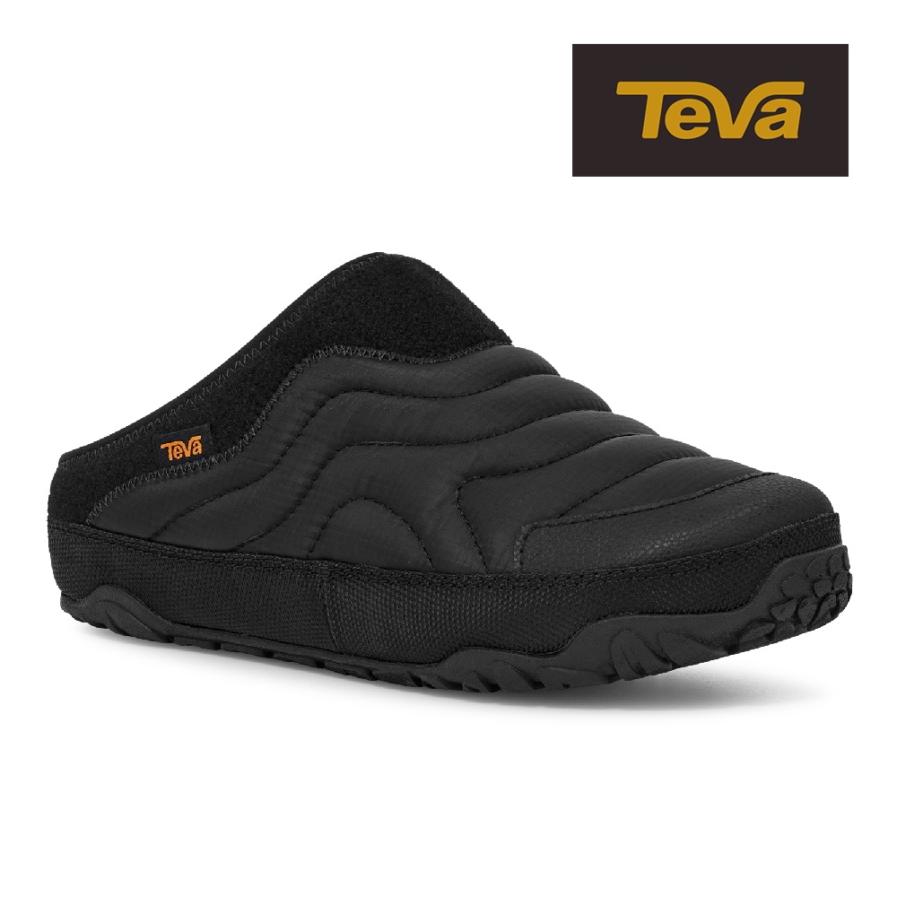 【TEVA】男/女/中性 ReEmber Terrain 防潑水菠蘿麵包鞋/穆勒鞋/休閒鞋/懶人鞋-黑色 (原廠現貨)