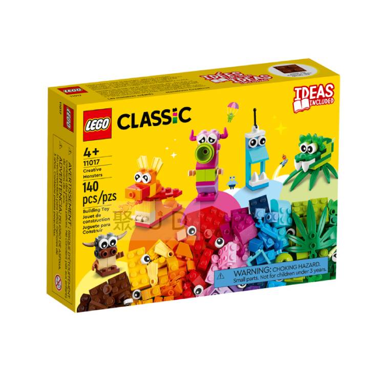 玩得購11017【LEGO 樂高積木】Classic 經典顆粒 - 創意怪獸套裝
