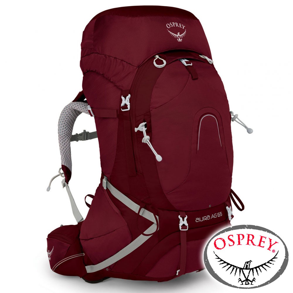 【美國 OSPREY】Aura AG 65 登山背包62L『輻射紅』10001441