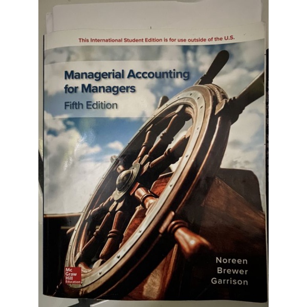 Managerial Accounting for Managers 五版 管理會計