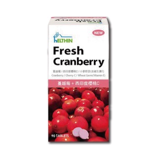 蔓越莓+西印度櫻桃C咀嚼錠(錠狀食品) 90錠