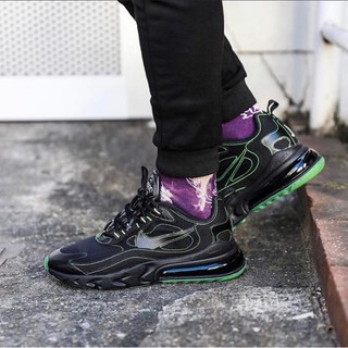 <Taiwan小鮮肉> Nike Air Max 270 React 黑色 綠色 慢跑 黑暗騎士 CQ6549-001