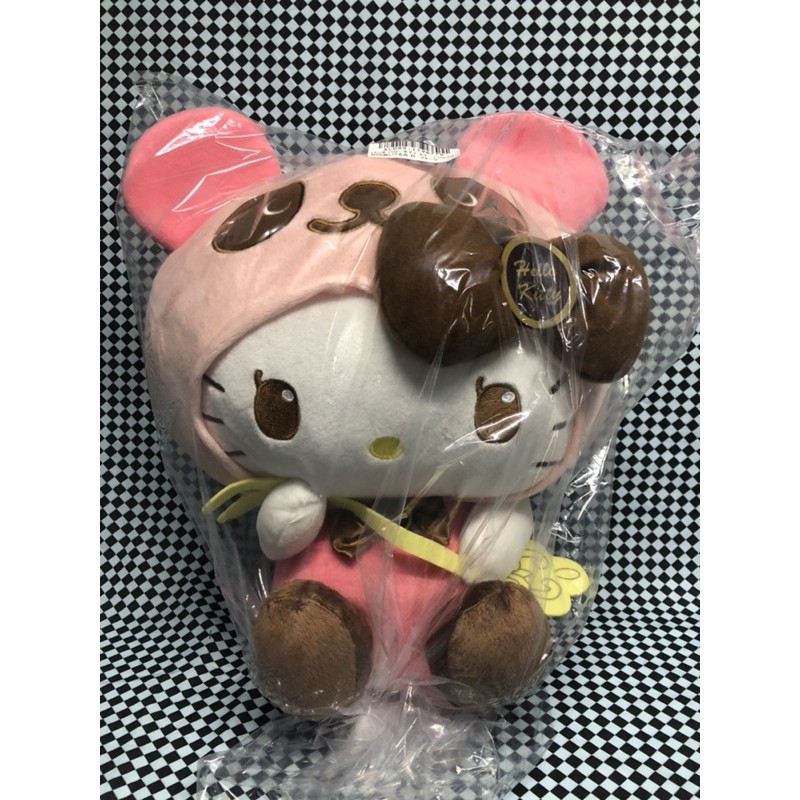 日本空運景品 三麗鷗KT Sanrio Hello Kitty巧克力熊毛裝 凱蒂貓  玩偶 布偶 娃娃 絨毛玩具