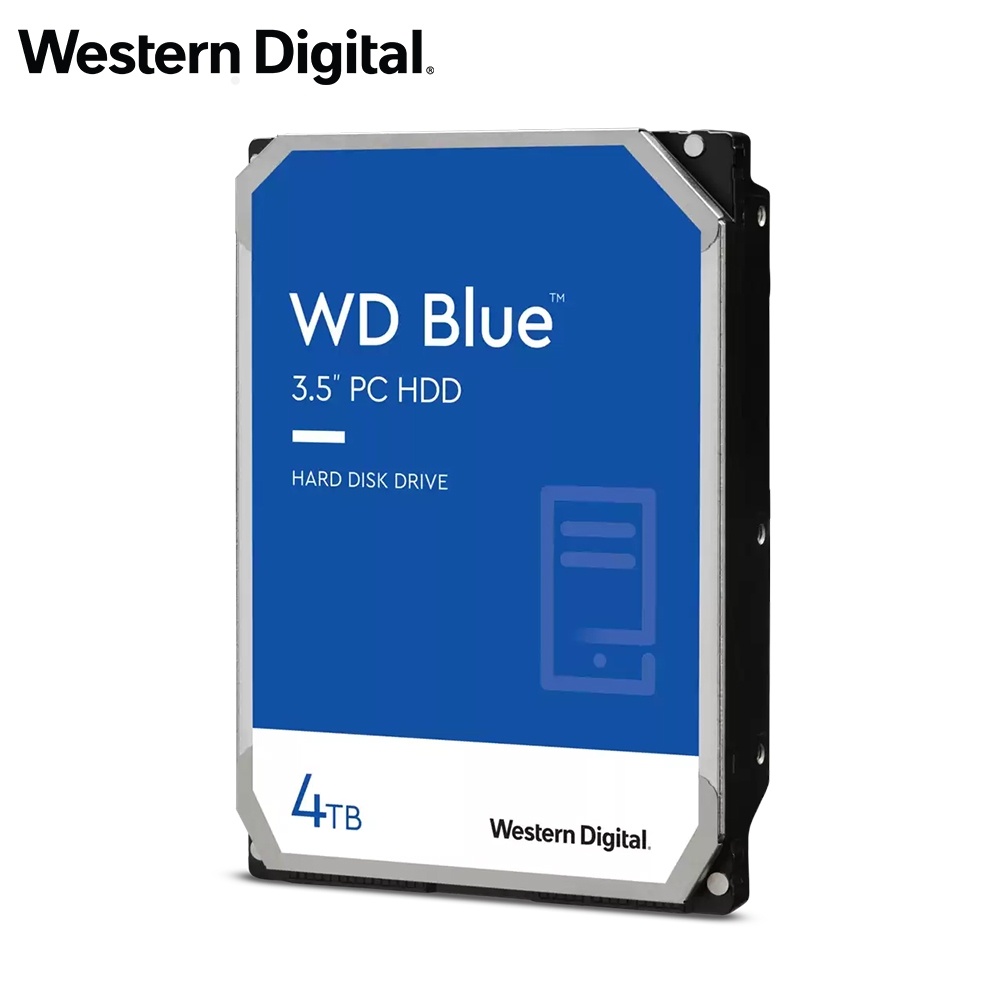 威騰 WD 4T 4TB 藍標 硬碟 3.5吋 三年保 WD40EZAX 3.5吋SATA硬碟 無盒