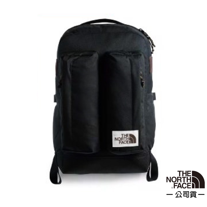 【美國 The North Face】多功能舒適耐磨後背包25.5L CREVASSE/筆電登山健行_黑_3KY4