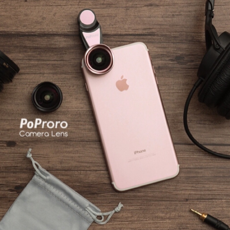 Poproro 網美必備 4K單眼級手機鏡頭 廣角鏡頭