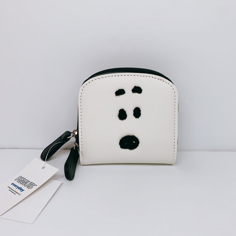 Snoopy 短夾 零錢包 白色 錢包