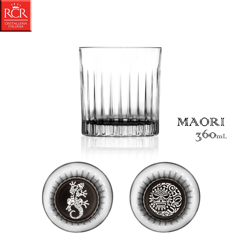【義大利RCR】 MAORI 360mL 無鉛水晶玻璃杯 威士忌杯 雞尾酒杯 飲料杯 兩款任選