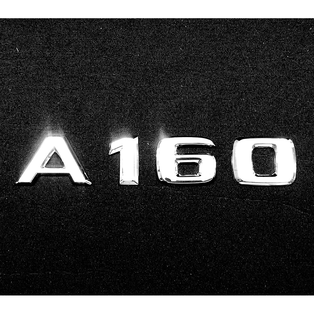 ~圓夢工廠~ 賓士 Benz W169 08~14 A160 後車箱鍍鉻字貼 同原廠款式 字體高度25mm