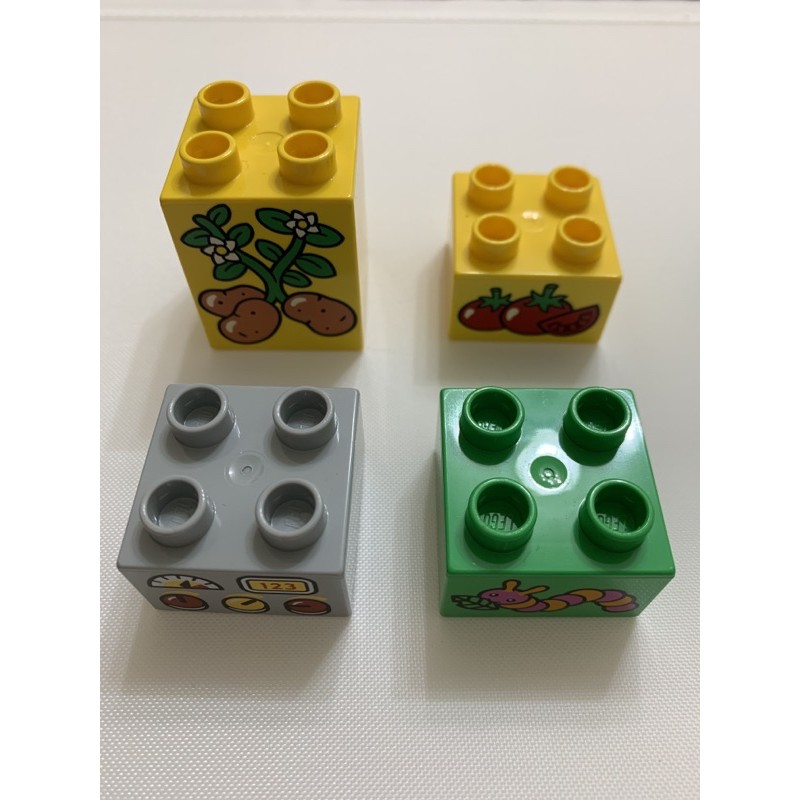 二手得寶 正版 樂高 LEGO 樂高積木 DUPLO 大顆粒 印刷磚