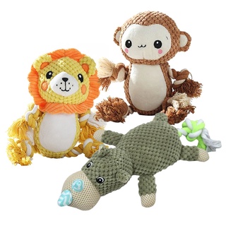 動物毛絨棉繩玩具 毛絨發聲玩具 棉繩發聲玩具 貓玩具 狗玩具 寵物玩具 磨牙玩具 啾啾玩具 玉米粒絨發聲玩具