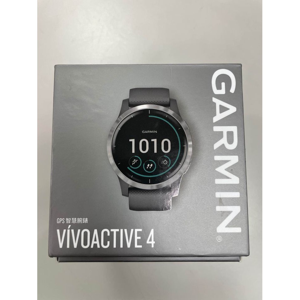 Garmin vivoactive 4 GPS智慧腕錶(隕石灰)