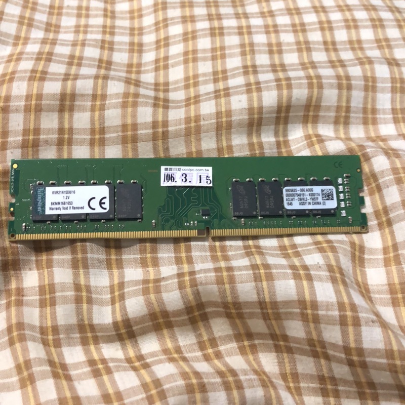 金士頓16G DDR4-2133