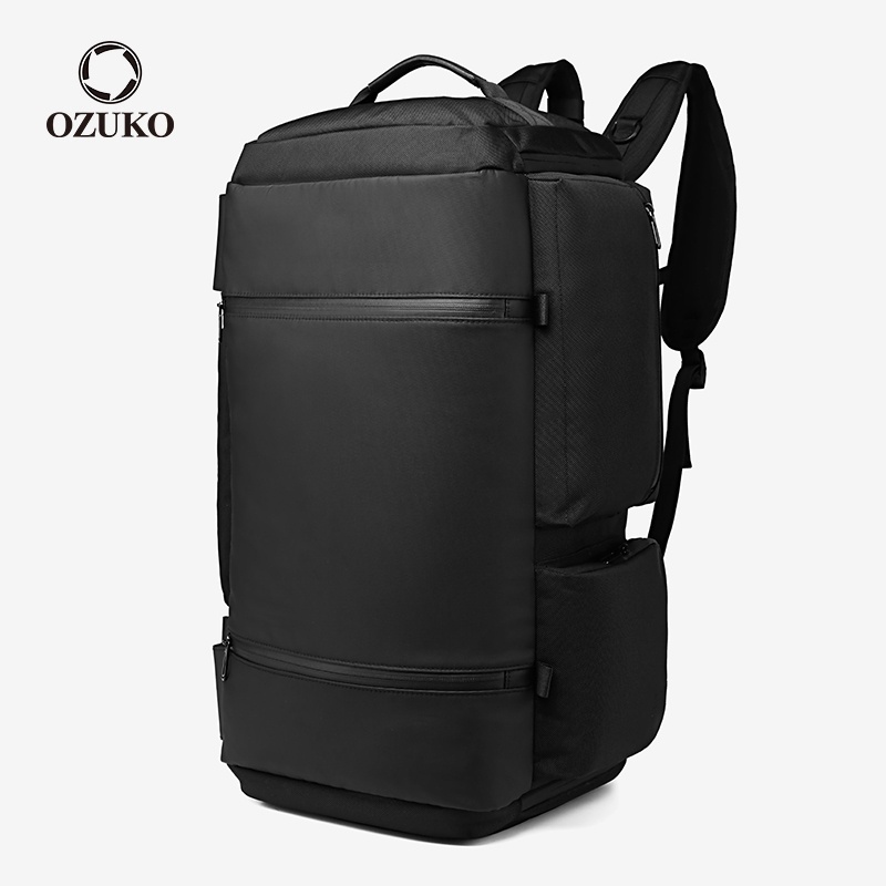 Ozuko 大容量多功能防盜 USB 充電戶外旅行男士筆記本電腦背包