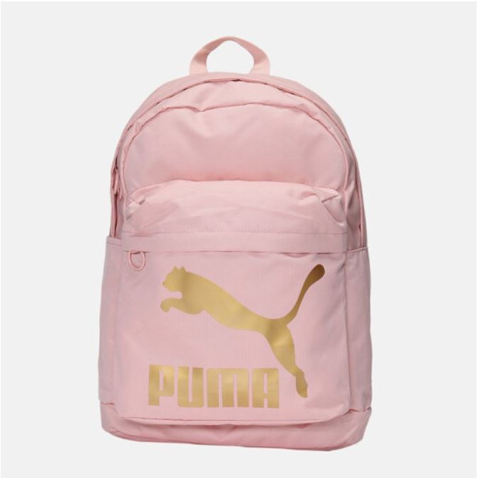 PUMA Originals 金LOGO粉底後背包-NO.07664309