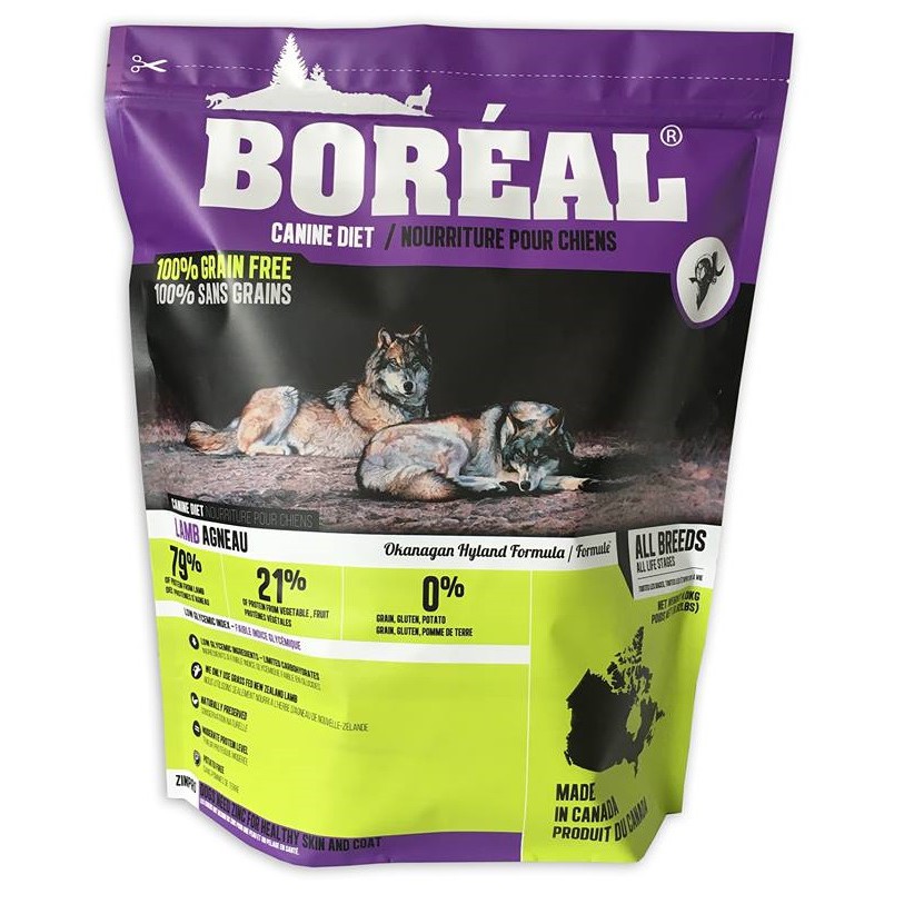 波瑞歐 加拿大 BOREAL 無穀波爾羔羊全犬配方犬糧 狗飼料 低GI高鮮肉 2.26公斤