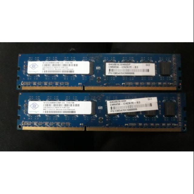 RAM記憶體ddr3 2gb 1333兩支