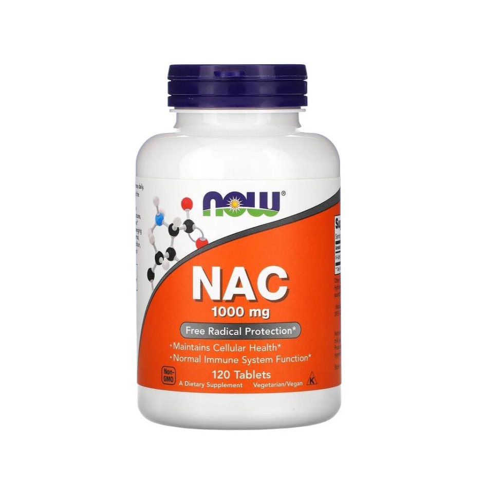 美國 Now Foods NAC 1000 N-乙酰--半胱氨酸片 高含量1000mg