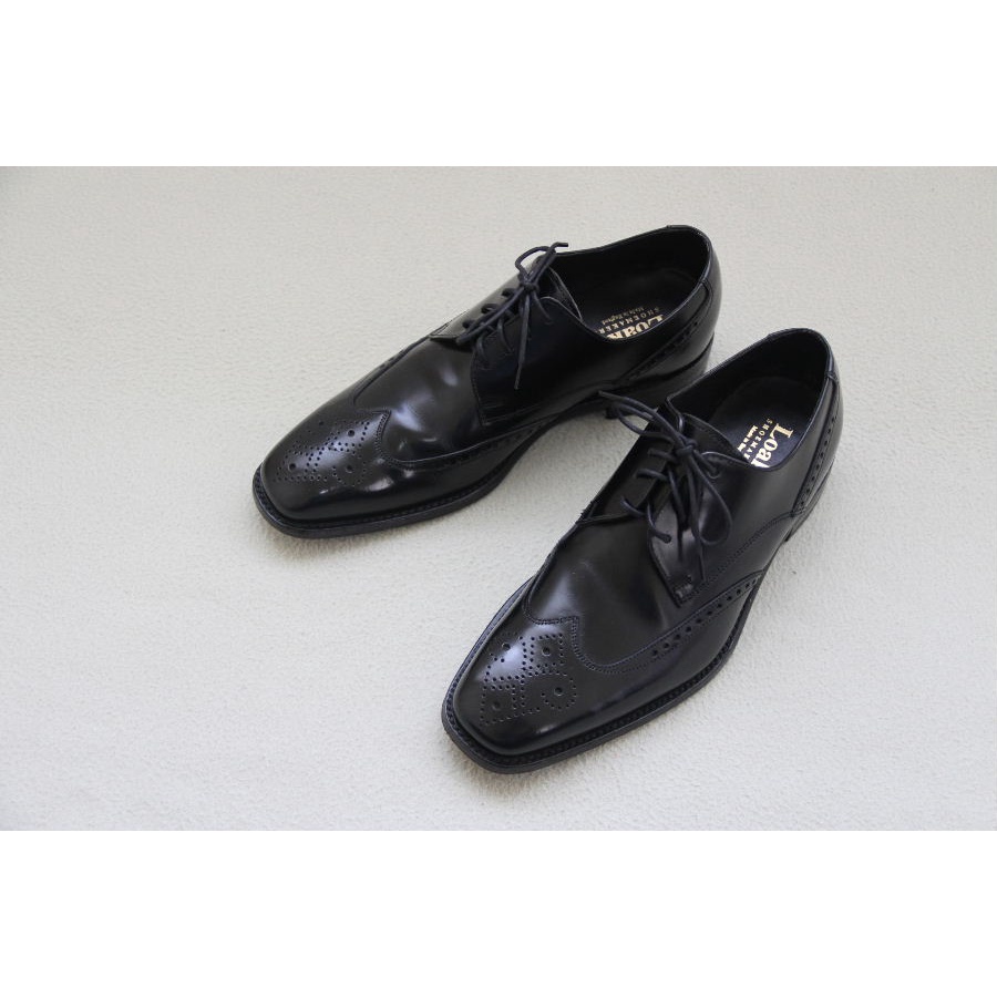 瑞泰爾的柏森 LOAKE BOGART 黑色綁帶雕花皮底紳士鞋 皮鞋 UK6 US6.5 EUR39