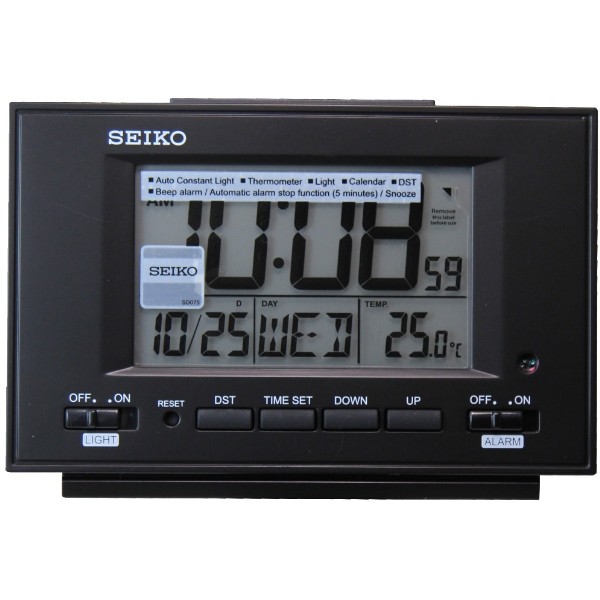 【SEIKO】日本 精工 SEIKO 自動感光照明 時鐘 鬧鐘 電子式鬧鐘 QHL075K QHL075