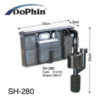 Dophin 海豚 超薄型外掛過濾器 SH-280
