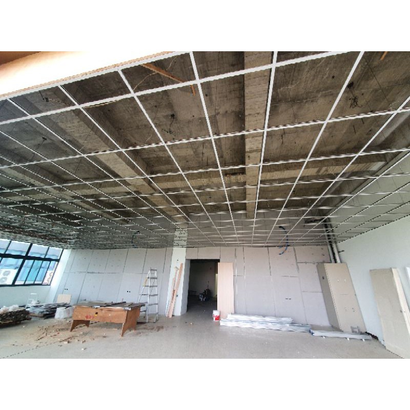 台南輕鋼架DIY教室-明架矽酸鈣天花板