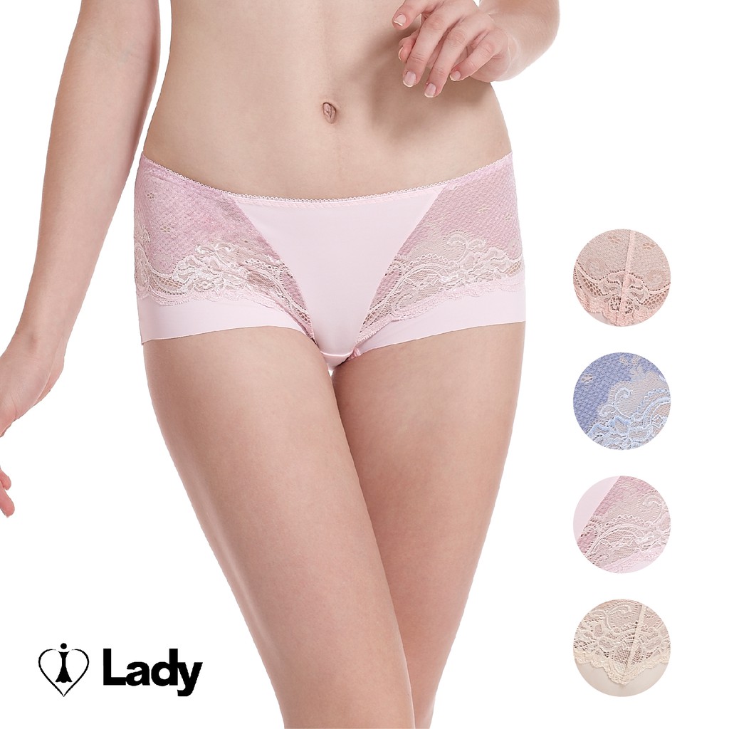 Lady 涼感纖體美型系列 (4色任選) 中腰 無痕 平口褲