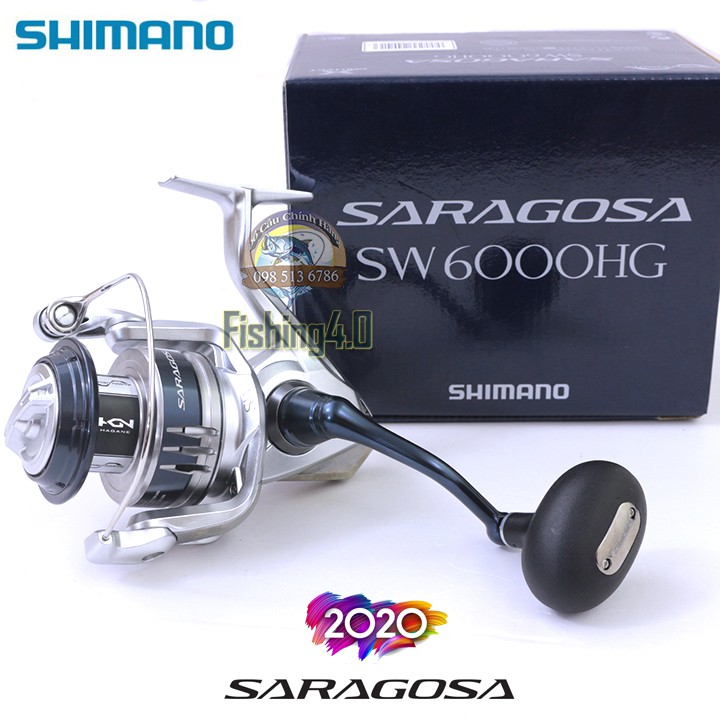 Shimano SARAGOSA SW6000HG- 全新 2020 釣魚機