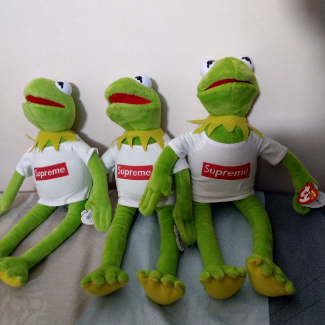 Supreme kermit 青蛙玩偶 蛙人 芝麻街毛絨玩具