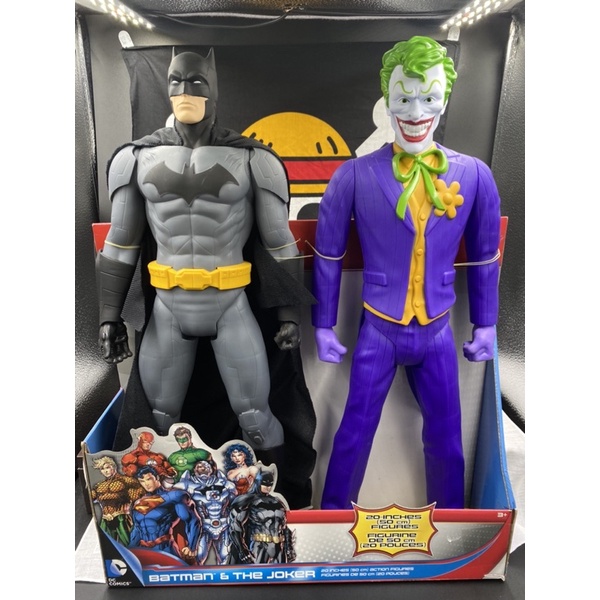 白證 正版 DC 漫威 蝙蝠俠 小丑 希斯萊傑 超大型公仔 52公分 一組兩隻特價888$