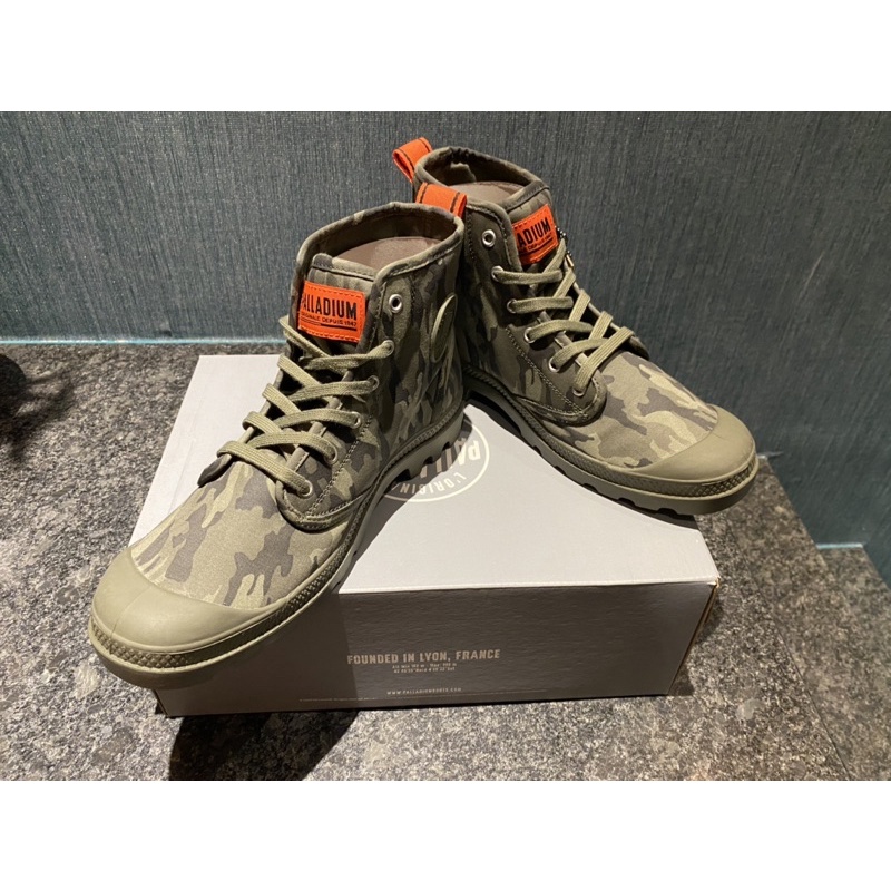 全新 PALLADIUM 迷彩 高筒靴 pampa hi dare safety