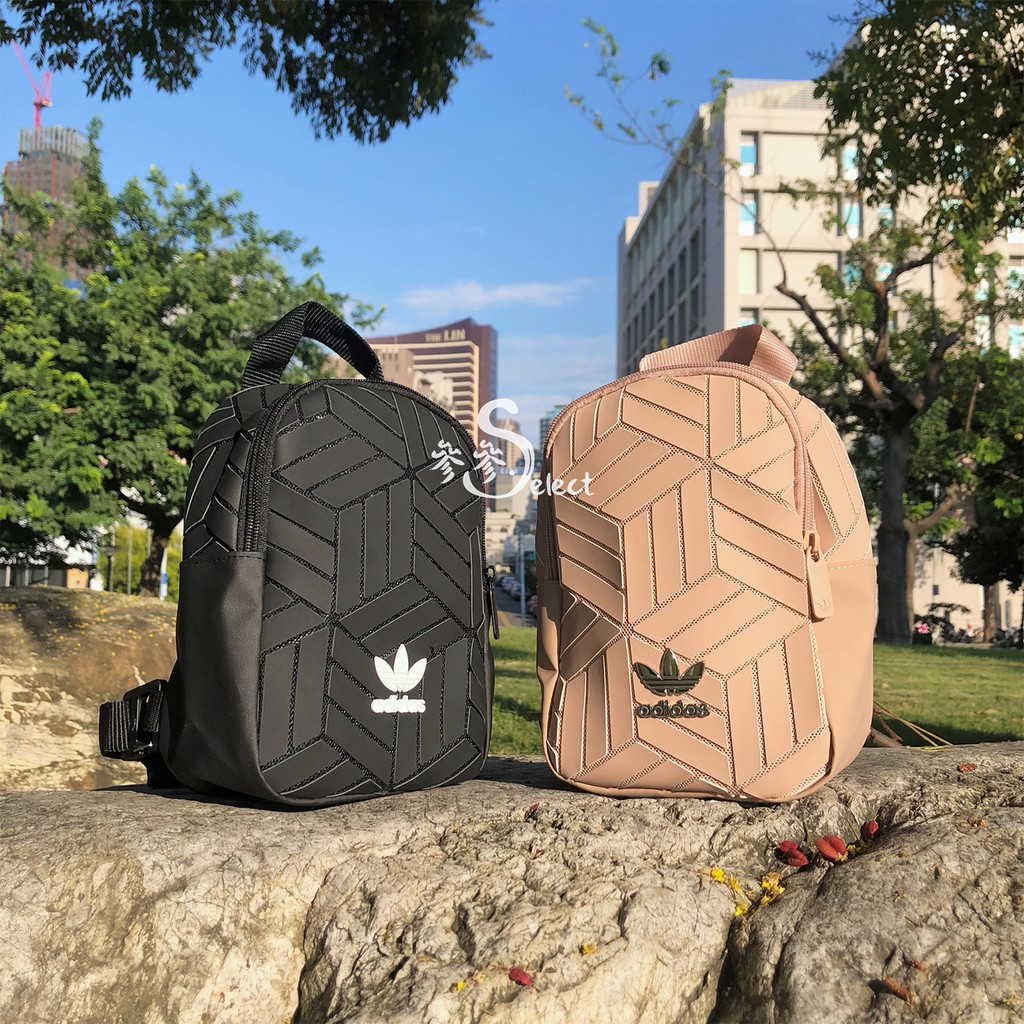 【現貨】Adidas Originals Backpack 迷你後背包 小包 格紋 黑 EK2889 粉EK2890
