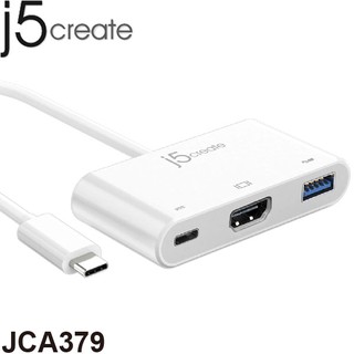 【3CTOWN】含稅 j5 create JCA379 USB Type-C to HDMI 4K 三合一螢幕轉接器