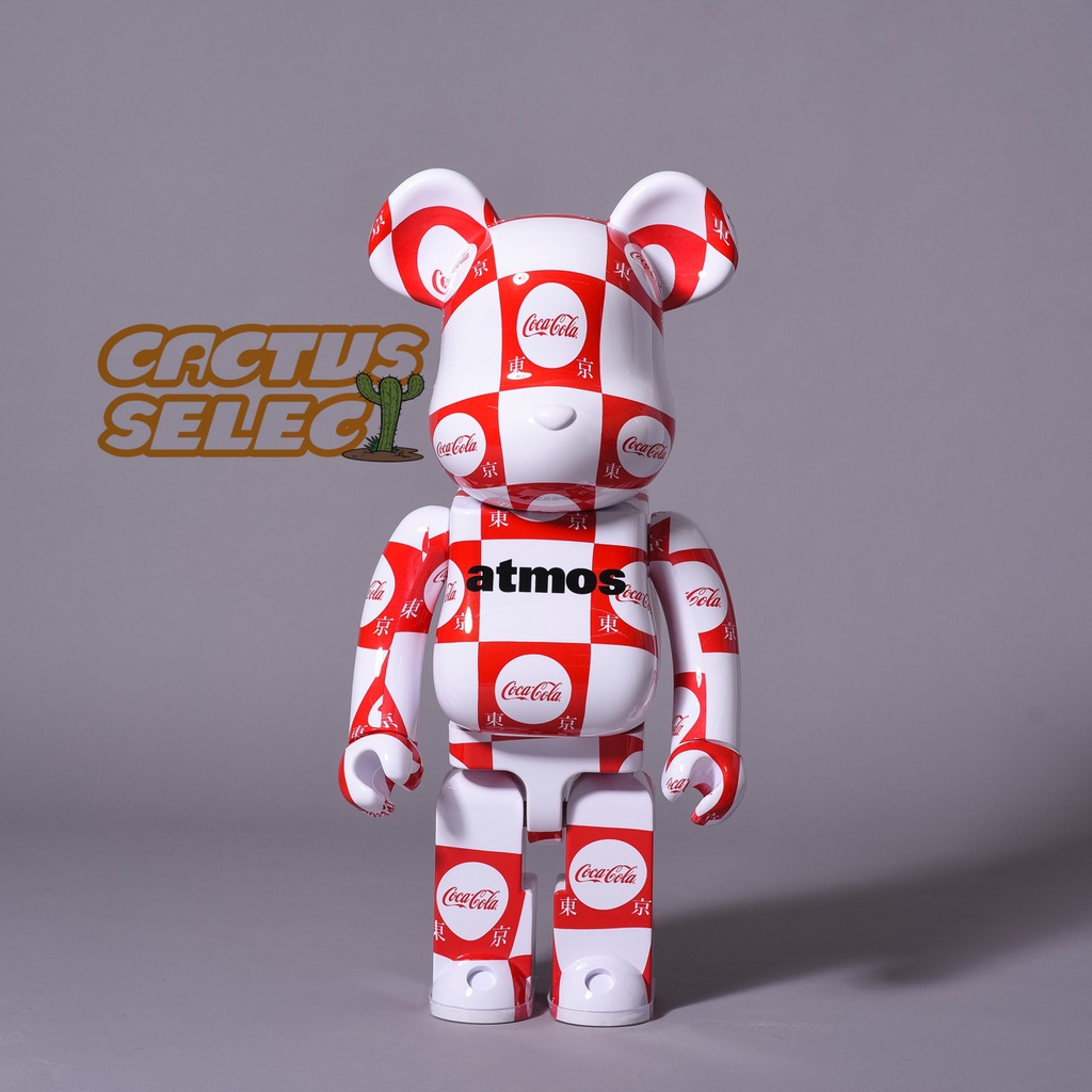 Bearbrick atmos x Coca-Cola 1000% Clear Red - US
