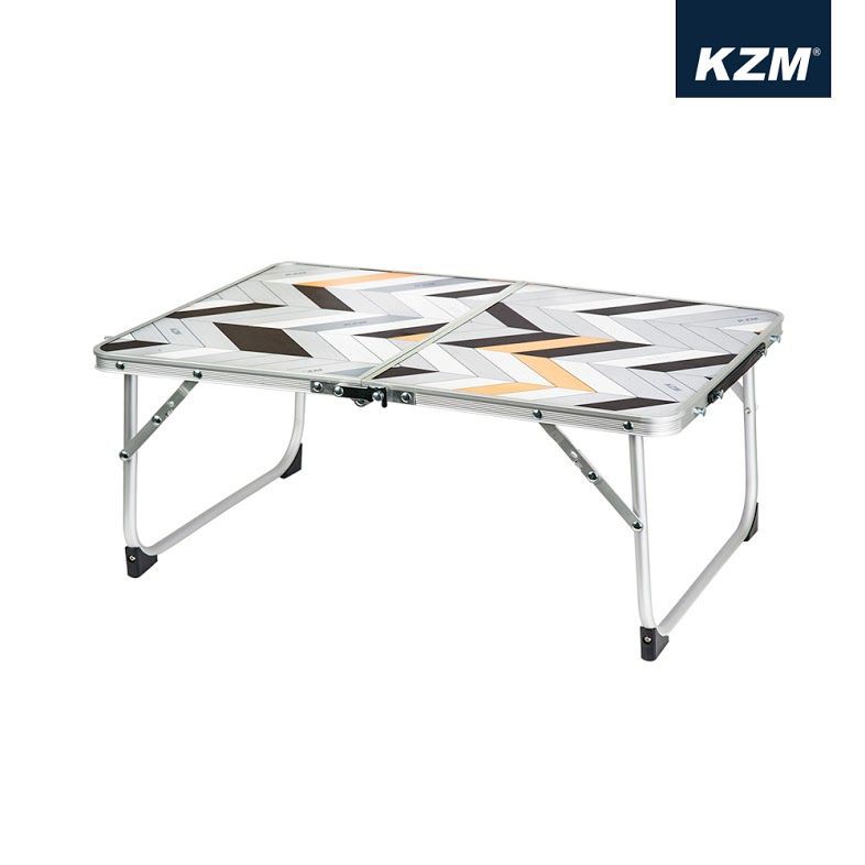 KAZMI KZM 迷你折疊桌(幾何圖案)【露營狼】【露營生活好物網】