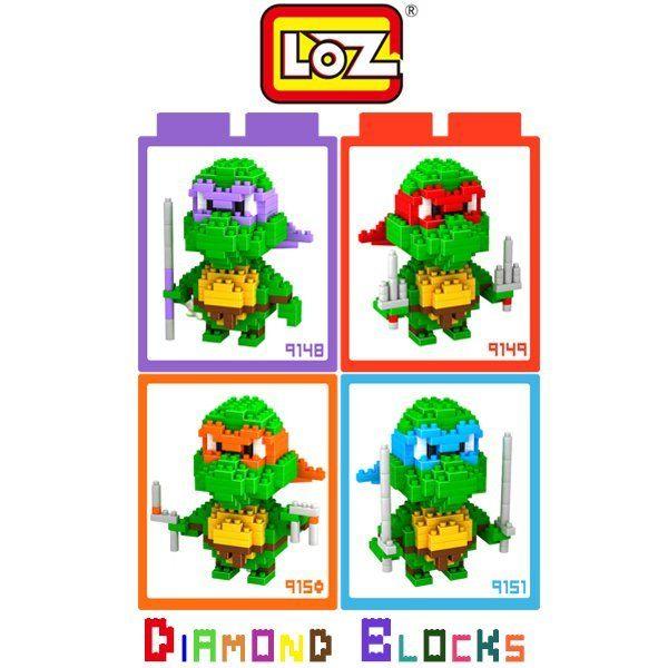 現貨-LOZ 迷你鑽石小積木 忍者龜 系列 樂高式 組合玩具 益智玩具 原廠正版 大盒款