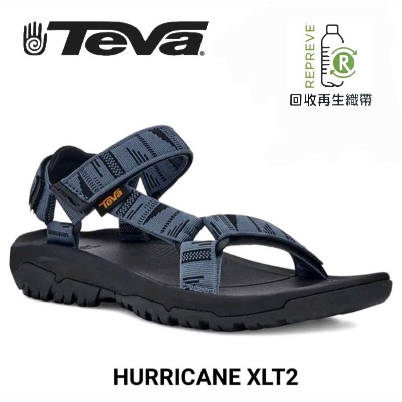 美國TEVA男款HURRICANE XLT2 越野運動涼鞋 運動涼鞋 沙灘鞋 青灰色 (1019234CONB)