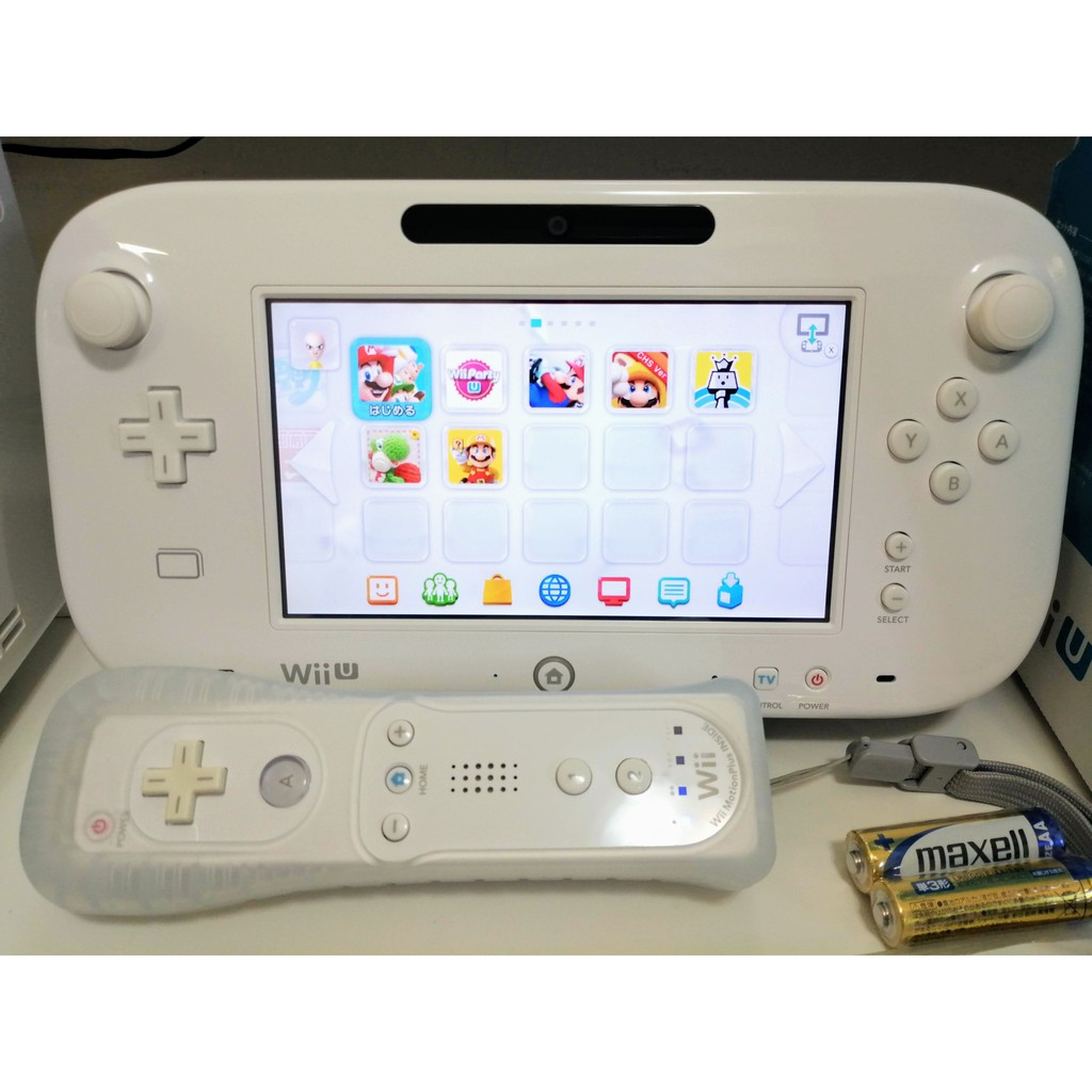 Wii U 主機32gb 白色同捆新超級瑪利歐兄弟u豪華版盒裝 二手良品 Wiiu主機 蝦皮購物