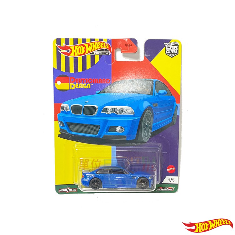 『 單位日貨 』現貨 日本正版 風火輪 Hot Wheels 汽車文化 BMW M3 E46 藍 合金 吊卡 小車