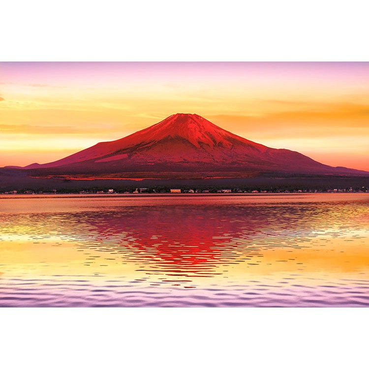 日本進口拼圖 風景 金雲赤富士 1000片拼圖 10-814