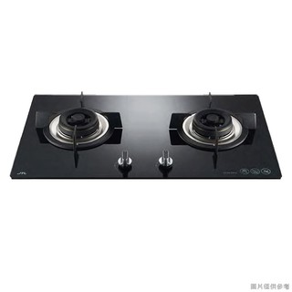 喜特麗JT-GC205A LPG 77cm雙口玻璃 檯面瓦斯爐(黑)-桶裝瓦斯(含標準安裝) 大型配送