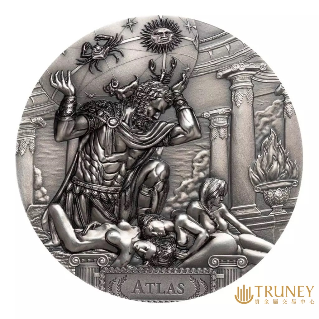【TRUNEY貴金屬】2019泰坦系列 - 阿特拉斯與赫斯珀里得斯紀念性銀幣/英國女王紀念幣