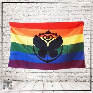 FG派對人►歐美原單進口 Tomorrowland 應援旗幟掛旗-Rainbow 電音派對周邊 旗子